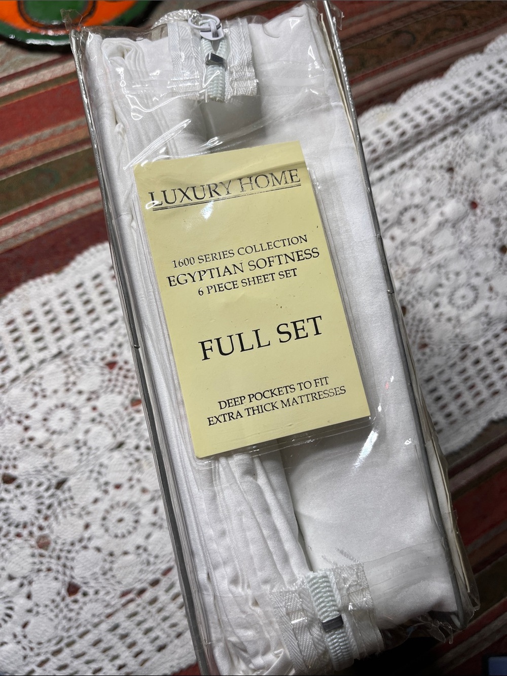 Egyptian Softness Full Size Sheet Set - White
